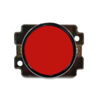 Botão De Impulso Metálico | Ampb6r Ou Xb2-ba42 | Vermelho | 1